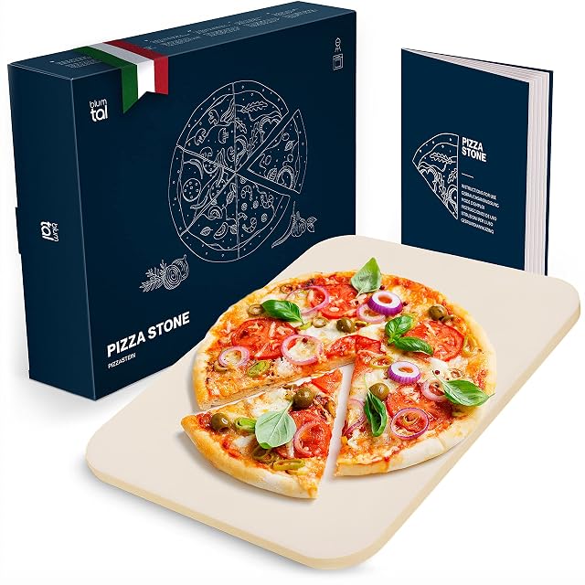 Piedra para pizza rectangular de cordierita Blumtal, 38 por 30 centímetros
