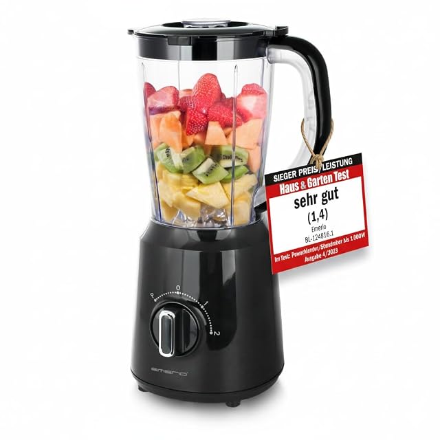 Batidora de vaso Emerio BL-12816.8 con vaso de Tritan de 1,5 litros