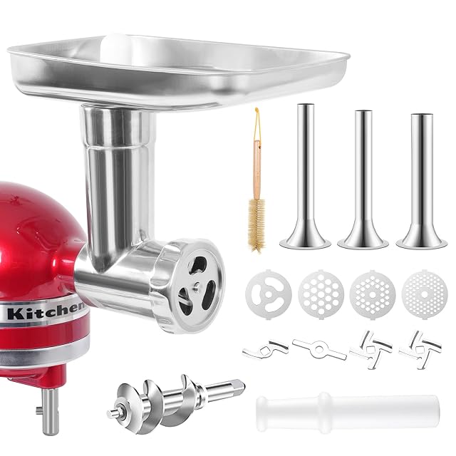Accesorio picadora de acero inoxidable Gdrtwwh GD100 para amasadoras KitchenAid