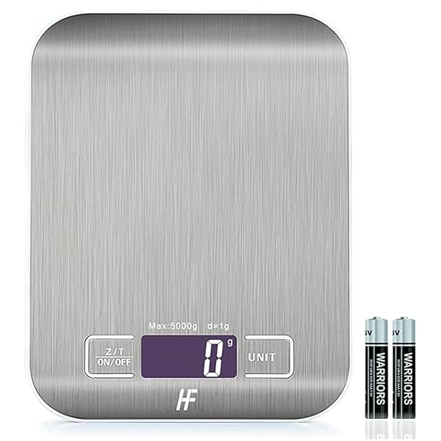 Báscula de cocina digital HomeFashion KITSSW con plataforma de acero inoxidable
