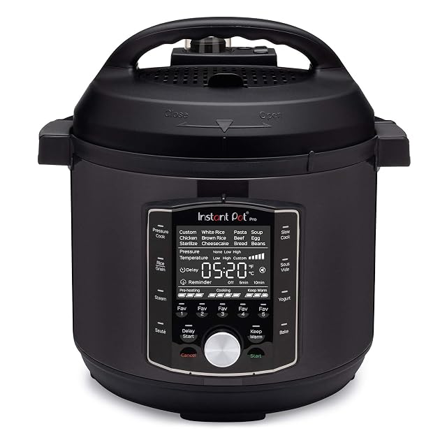 Olla multifunción Instant Pot Pro de 5,7 litros en acero inoxidable negro mate