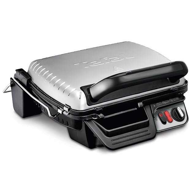 Grill de contacto Tefal GC3060 abierto en plano mostrando sus dos placas