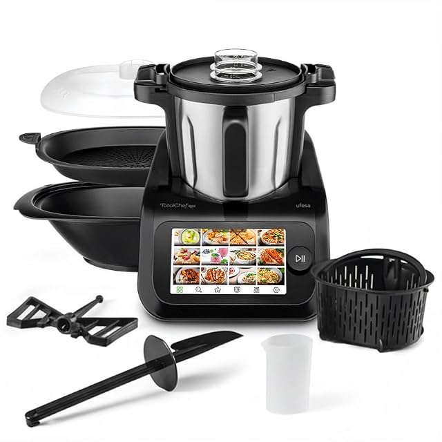 Robot de cocina Ufesa TotalChef RK6 con pantalla de siete pulgadas